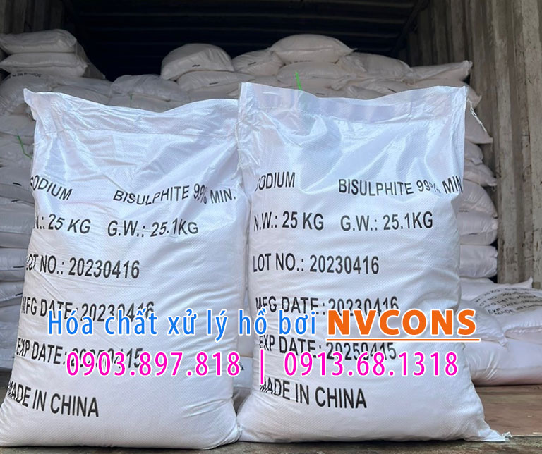 Sodium bisulfite sử dụng giảm PH nước bể bơi