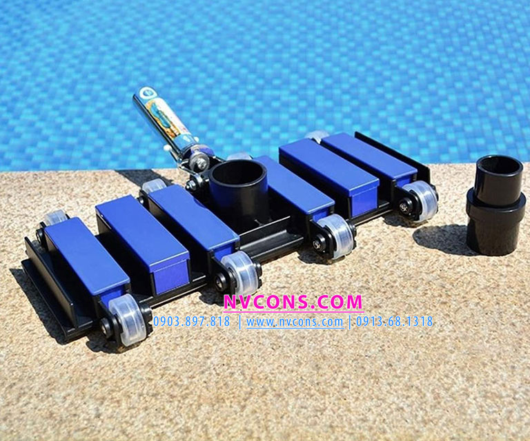 Bàn hút 8 bánh xanh đen cao cấp dành cho bể bơi