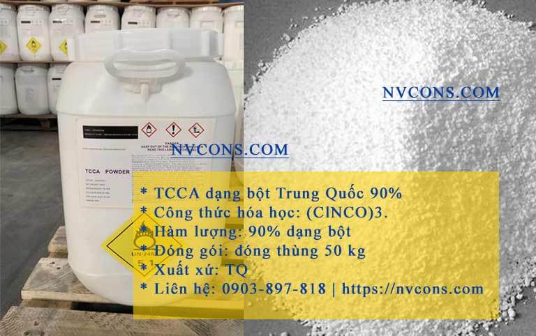 TCCA 90% dạng bột Trung Quốc