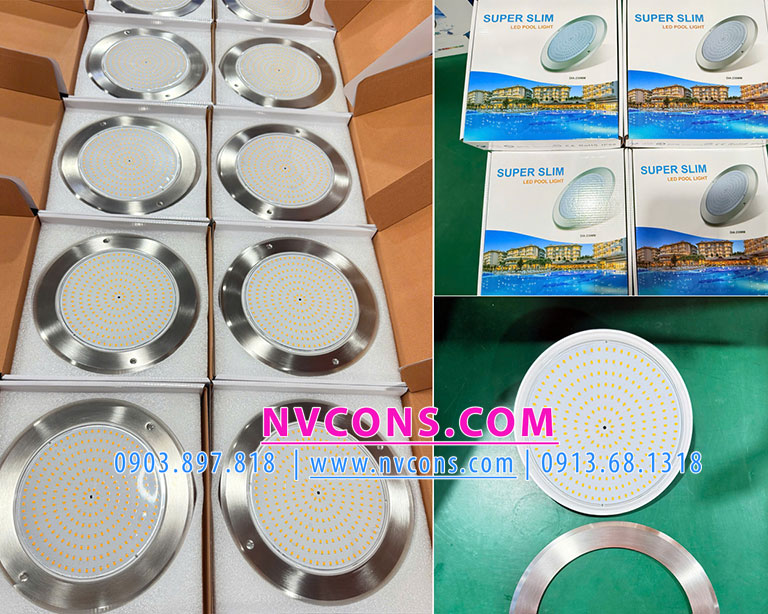 Nvcons là công ty cung cấp đèn led chiếu sáng hồ bơi 12V 18W dạng mõng