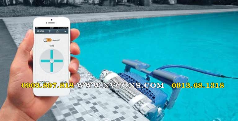 Điều khiển robot bể bơi M500 thông qua smartphone