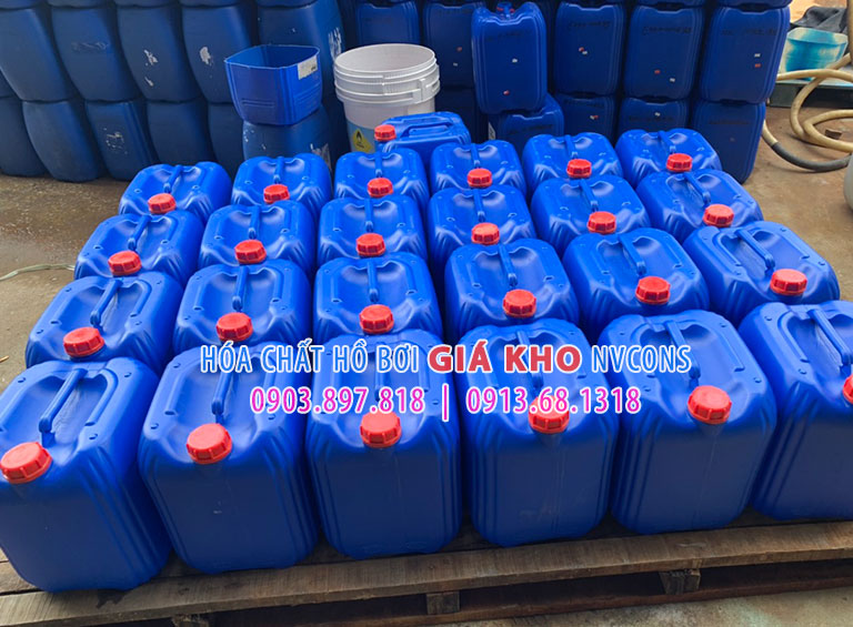 Đơn vị cung cấp hóa chất giảm pH hồ bơi acid hcl