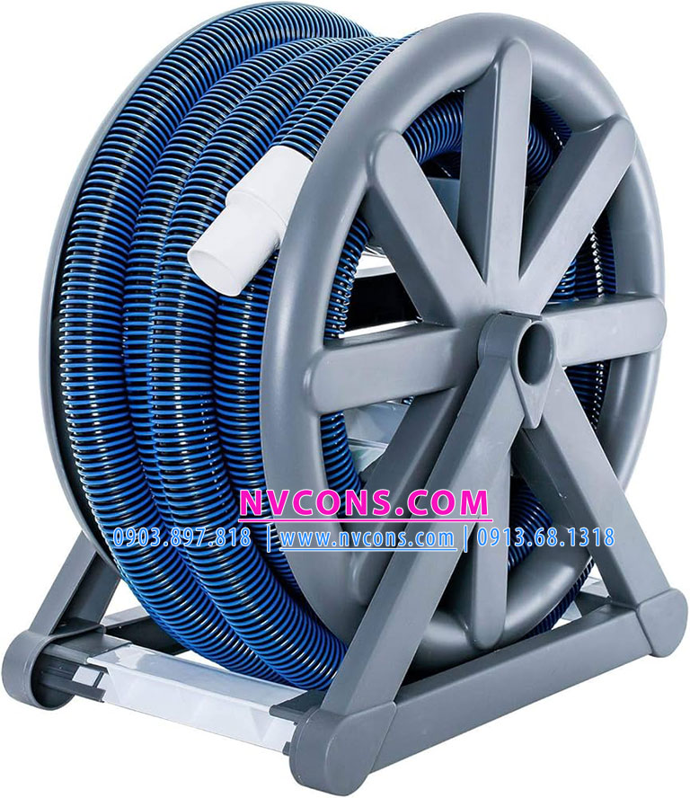 Dùng rulo quấn ống mềm hồ bơi 30m để bảo toàn gọn gàng và dễ dàng