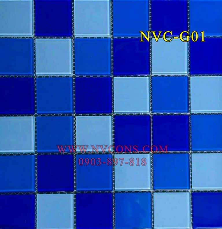 Gạch mosaic thủy tinh NVC-G01 48051 thủy tinh