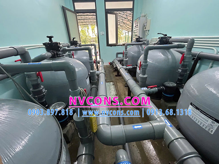 Hệ thống bình lọc V900 Emaux sử dụng làm sạch nước bể bơi thi đấu