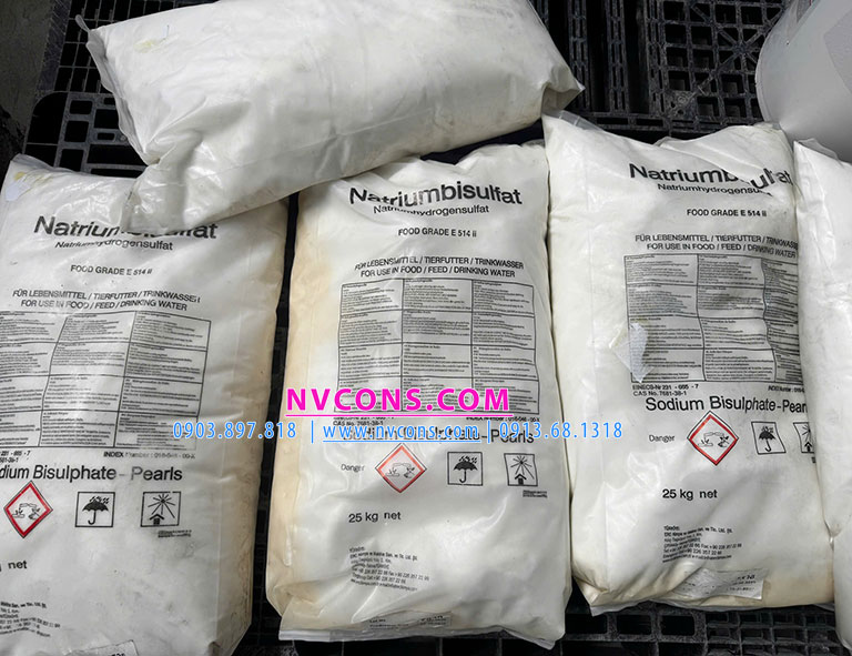 Sodium bisulfate NaHSO4 điều chỉnh pH nước hồ bơi