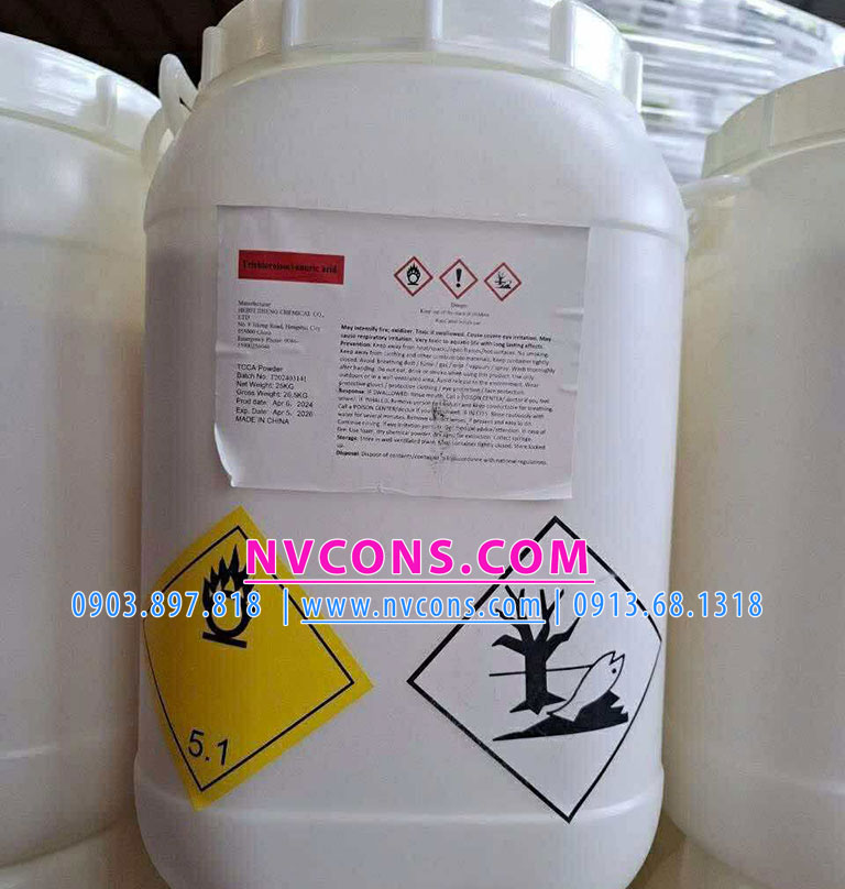 TCCA 90% dạng bột Trung Quốc giá tốt tại NVCONS