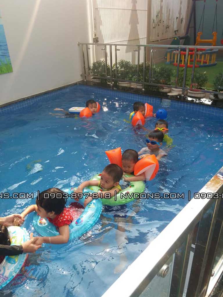 Thiết kế bể bơi mini dành cho trẻ em